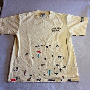Gallery Dept Tokyo Japan Paint Splatter Tee Yellow Firsthand Anniversary Mens L